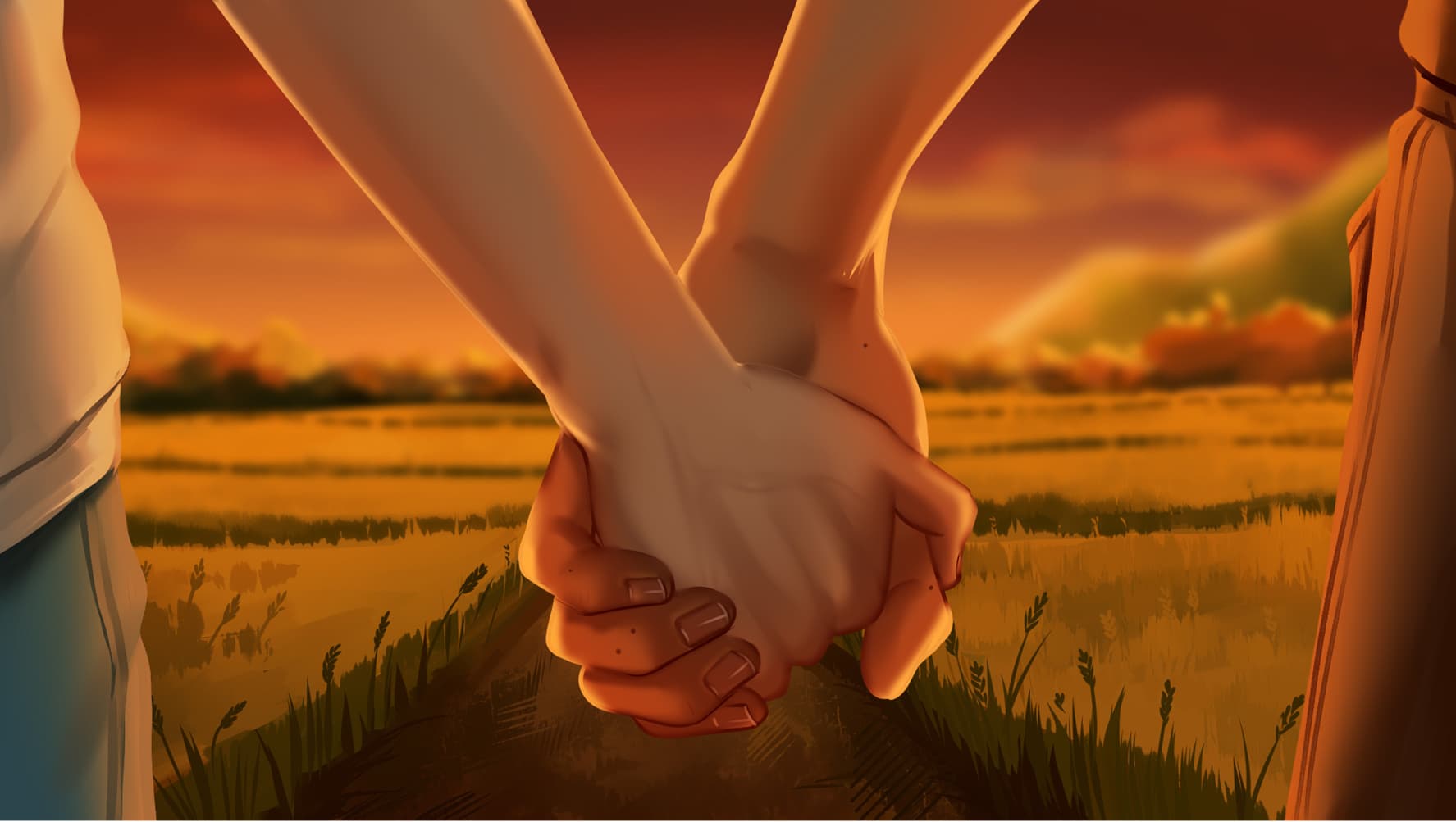 Официальный скриншот The False Sun с двумя персонажами